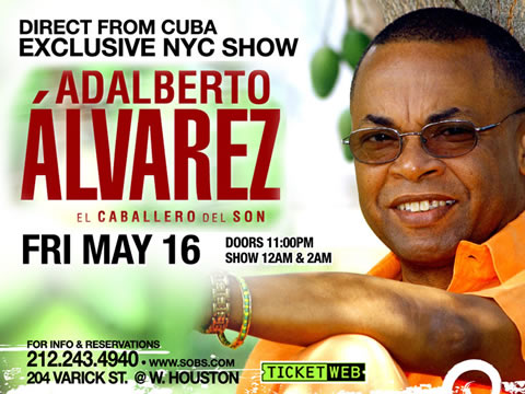 Adalberto Álvarez - S.O.B.s NYC - Friday April 16 2014 - Cuban Music News