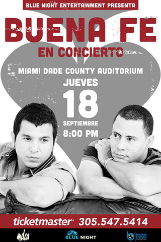 Buena Fe @Miami Dade County Auditorium September 18 2014