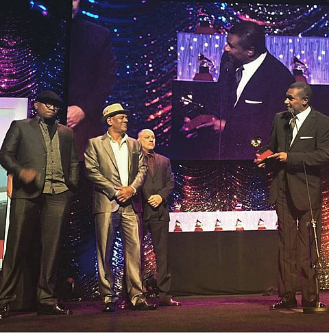 José Alberto El Canario accepts and thanks el Septeto Santiaguero for their Latin Grammy Award®