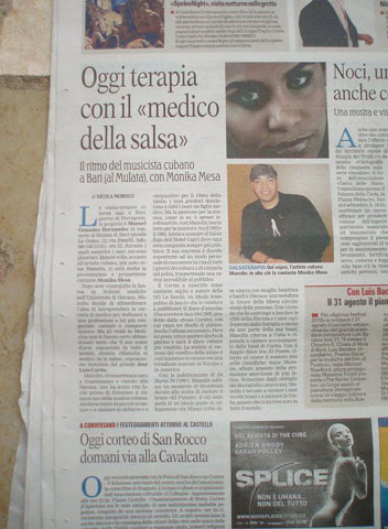 Monika Mesa newspaper article