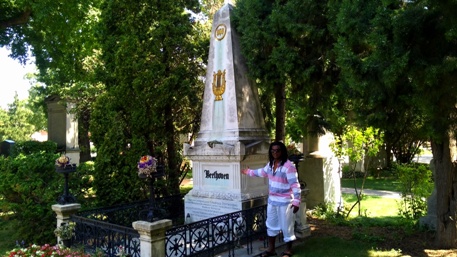 Mayito Rivera Visits Beethoven's Grave
