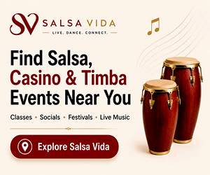 Salsa Vida is the largest salsa events calendar on the web, with 5,500+ salsa events, 700 salsa festivals, and listings across 129+ countries.