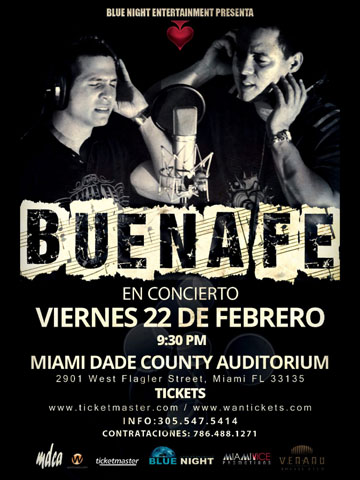 Buena Fe @ Miami Dada County Auditorium Feb 22, 2013