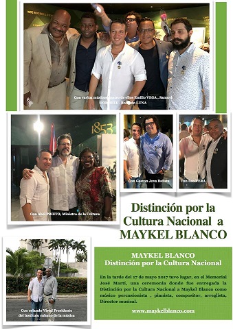 Maykel Blanco Distinción de la Cultura Natural