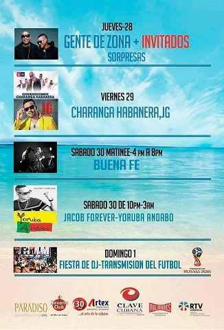 Festival de Verano Varadero 2018