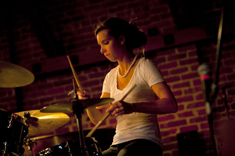 woman drummer