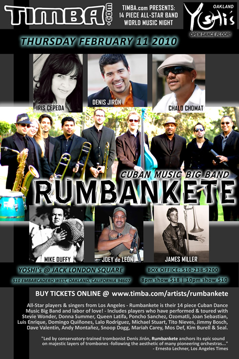 Rumbankete Feb 11 - Yoshi's Oakland