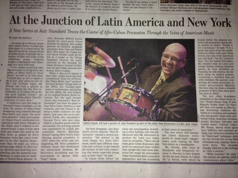 Calixto Oviedo in the Wall Street Journal